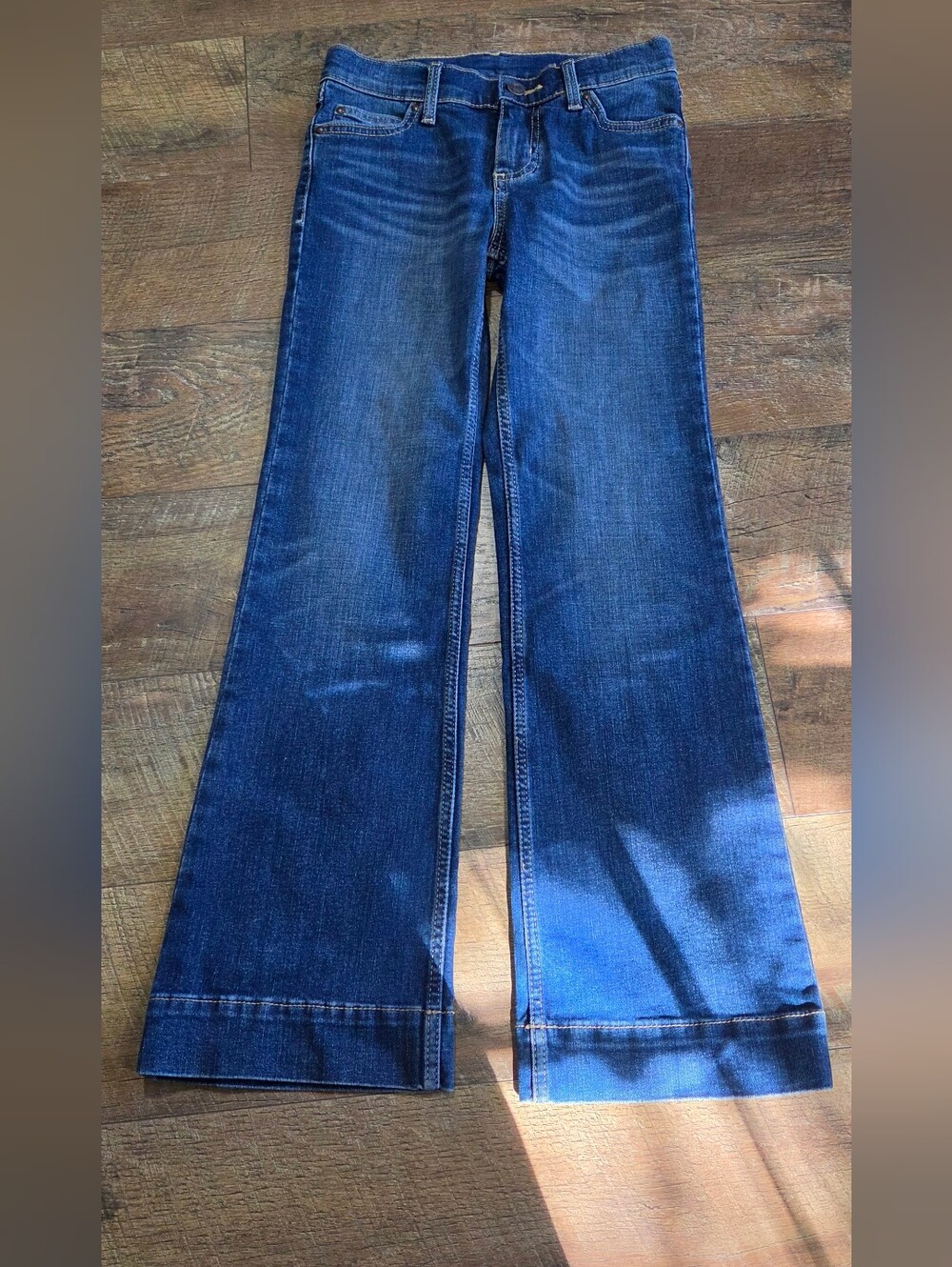 Classic Girls Wrangler Dark Blue Bootcut Jeans